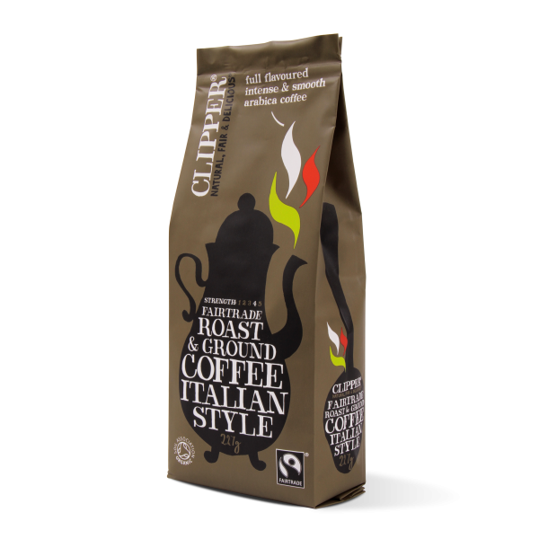 Fairtrade roast ground italian style coffee